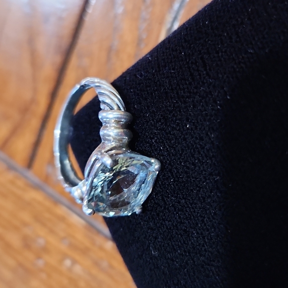 UTC Sterling Silver Jewelry Utc Sterling Silver Faceted Cushion